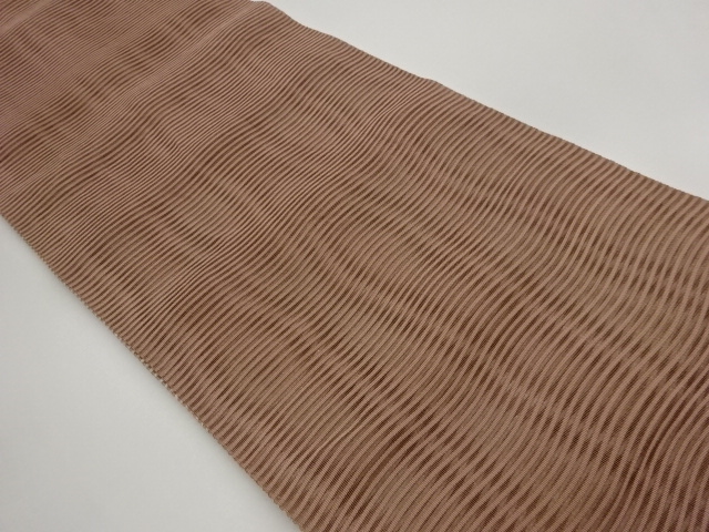 JAPANESE KIMONO / NAGOYA OBI FOR SUMMER / TSUZURE / WOVEN WAVY STRIPE 